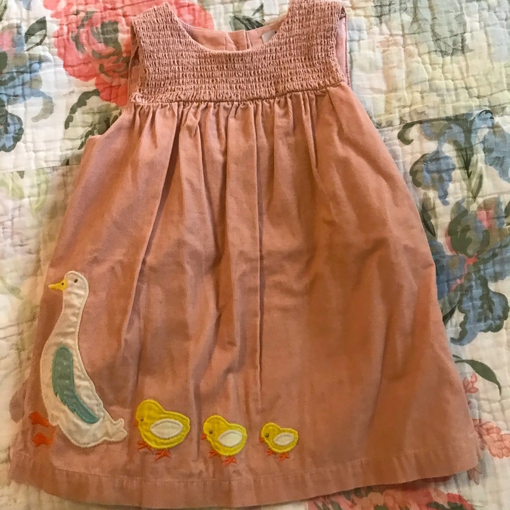Pink Corduroy Dress